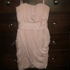 Light pink chiffon cocktail dress
